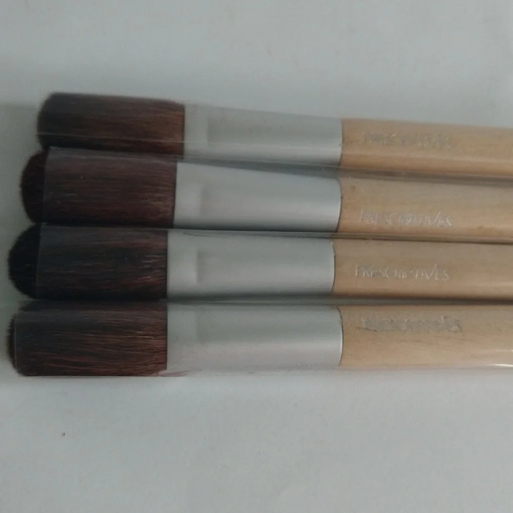Four (4) Prescriptives Makeup Foundation Brushes